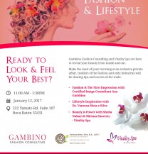 Event: Beauty, Fashion & Lifestyle at Vitality Spa - Keynote Speaker: Ana Gambino